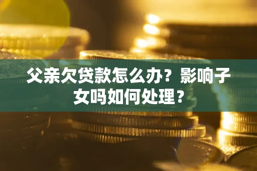 武汉父亲欠贷款怎么办？影响子女吗如何处理？
