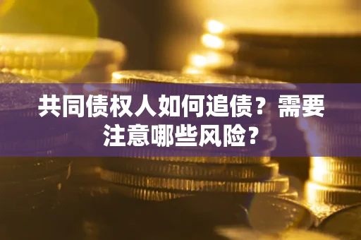 武汉共同债权人如何追债？需要注意哪些风险？