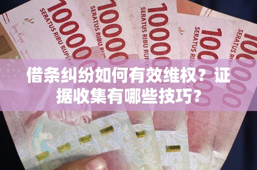 武汉借条纠纷如何有效维权？证据收集有哪些技巧？